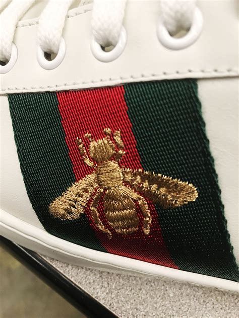 gucci bee sneaker 1 1 reddit|gucci ace bee embroidered sneakers.